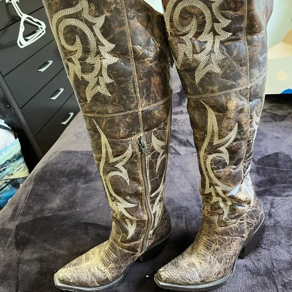 Dan Post Jilted knee high boots - Picture 3 of 7